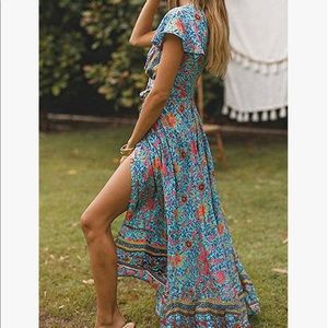 NWOT: Zesica Boho Colorful Dress/Coverup